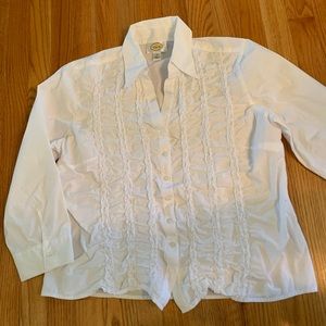 Talbots Ruffled Blouse size 14